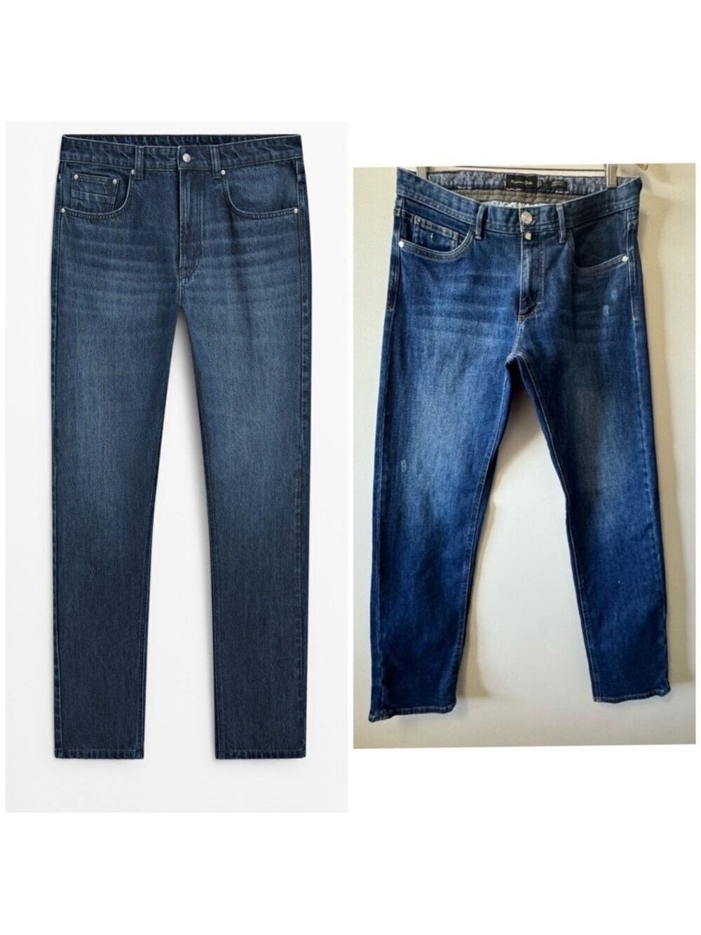 Massimo Dutti Blue Straight Leg Jeans size 32